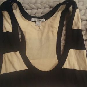 James perse striped maxi dress with built in slip